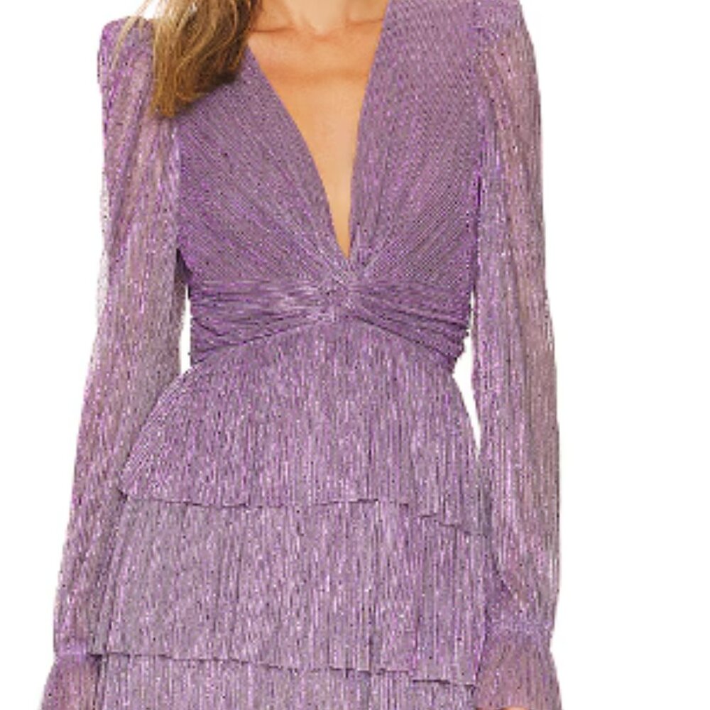 Sabina Musayev Felicie Mini Dress in Multi Grey (XS)